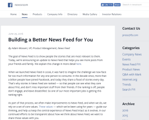 Facebook - Building a Better News Feed